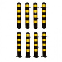 일자형 스틸 볼라드 165 x 1200mm, 매립식(H1200) 고리좌우2개