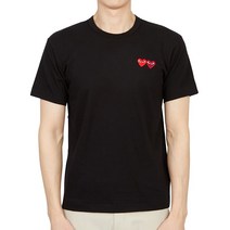 [꼼데가르송] 더블하트 AZ T226 051 1 남자 반팔티셔츠