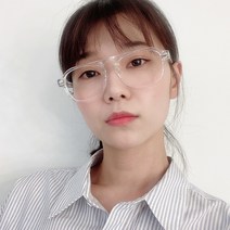 킹스맨 이장우 원브릿지 투명 패션 뿔테 레트로 복고 시력보호 블루라이트차단안경