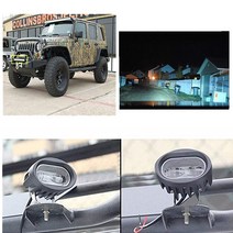 중장비 안전등 경고등 사고방지 20W 4D 스포트 트럭 포크 리프트 LED 경고 빛 안전 작업 10-60V, 한개옵션0