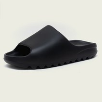 이지 슬라이드 슬리퍼 연예인 쿠션 실내화, 블랙 + 46