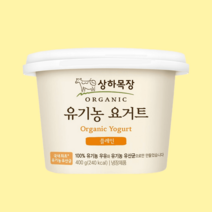 상하목장 요거트 플레인 400g 1개_냉장, 상하목장 유기농 요거트 플레인 400g 1개