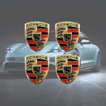 포르쉐 엠블럼 마크 로고 인테리어 앰블럼 스티커, 소형