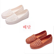 ZZJJC 샌들 여자 샌들 플랫 미끄럼 방지 화이트 샌들 비치 슈즈