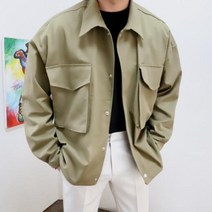 네스티나이스 남자 빅포켓 스트링 숏 야상 자켓 3color