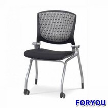ForU185 회의용 반고정의자 멜론 팔무 사출 쿠션 사무실의자 컴퓨터의자 중역의자, 레드