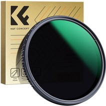 K&FCONCEPT 슬림 방수 가변 ND필터 ND8-ND2000, 58mm, D시리즈
