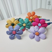 너는 꽃 머리띠 명품 포인트 패브릭 심플 기본 머리띠 예쁜 헤어밴드