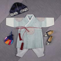 [럭셔리한복] 23.어깨용포철릭(남) _ 아동한복 남아한복 돌한복 유아 아이한복 물실크재질 전통스타일