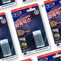 철공자 브이텍 파워픽스 강력 에폭시 금속 주물 접착제 초강력 스틸 본드 순간 메탈 퍼티 철, 3개입