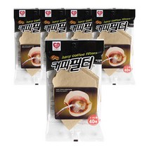 하니 커피필터 여과지 40매 x 5개입