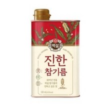 백설 진한 참기름, 450ml, 4캔