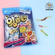오리온 왕꿈틀이 사워꿈틀이 255g(6p) 과일맛 젤리, 왕꿈틀이 255g(6p)