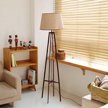 [천삼백케이] [와우조명] 엘리제 장 스탠드 베이지 [볼삼파장 15w 포함], 주광색(하얀빛)