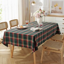 특대형 220x140cm 체크 식탁보 테이블보 OCR-TBC220 식탁 매트 연말 감성 파티용품 크리스마스, 체크 식탁보 220x140-TBC220