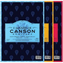 캔손 헤리티지 수채화지 낱장팩 300g B6 10매 / 황목 / 중목 / 세목, 중목 CA720-021