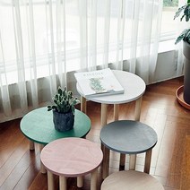 원목 화분 원형 스탠드 다용도 미니 컬러풀 테이블 다이 사이드 사계절 원룸 티 프로방스스타일, 소 H16 - 그레이, 본상품선택