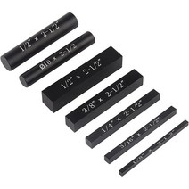설정 블록 높이 게이지 세트 라우터 및 테이블 톱 액세서리용 7Pcs 정밀 알루미늄 바, 1개, 1개