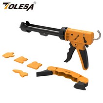 TOLESA-드리플리스 코킹건 실리콘 건 키트 편안한 그립 포함 주방 욕실 창문 고추력 비율 핸드 코크건, 한개옵션0
