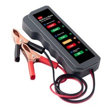 자동차배터리 테스터기 진단기 미니 12V 자동차 배터리 테스터 디지털 발전기 6 LED 조명 디스플레이 진단 도구 닛산 아우디 BMW 도요타 폭스 바겐, CN, 회색