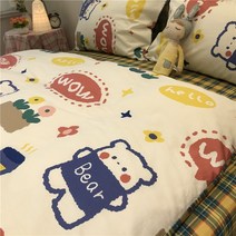이불커버 샤오칭 신 캐릭터 스타일 4종 순면 코튼 15M1 8메터 침대시트 곰돌이 푸 큐트 노르딕 2287921421