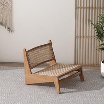 이동식3단선반 학교급식 호텔 베이지 라탄 의자 나무 미니멀리스트 낮은 식당 모던한 감성, style 2 soft seat