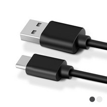 USB C타입 LG G7 G6 V30 충전잭 PC 연결 케이블 기본형 갤럭시S9 S10 충전 케이블 1m, 검정