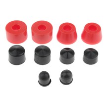 Royalways 10pcs Longboard 스케이트 보드 부싱 원추형 및 실린더 컵 세트, 레드 85AA