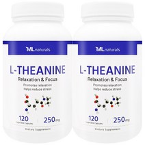 [미국빠른직구] 마이라이프 내추럴스 L-테아닌 250mg 120정 2병