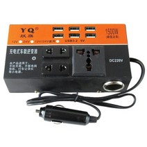 24V인버터 자동차 인버터 새로 플매트 카펫 러그 어댑터 콘센트 충전기 2000W 전원 DC 12V/24V 220V AC 변환기 3.2A USB 충전