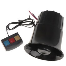 YSSHOP 경적 자동차 사이렌 스피커 경적 알람 3 톤 12V 30W 자동 보트, 설명, 블랙, 설명