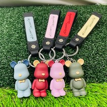 골프 캐디백 리본곰 키홀더 보스턴백 열쇠고리 골프키링 동반자선물 (색상랜덤출고)
