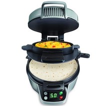 [이라운드몰]해밀턴 비치 25495 아침식사용 부리토 메이커 실버 9.8 x 8.7 x 5.6인치 1660g, Silver