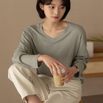 엘리시아 윈즈 브이 긴팔 티셔츠 빅사이즈 여성의류