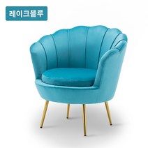 라이트 럭셔리 싱글 소파 북유럽 모던 미니멀리스트 의류 매장 소파 거실 소파, H.레이크블루 + 2.5인