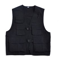 기모안감 겨울 방한조끼 낚시조끼 작업용 단체복 검정