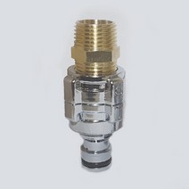 IO&LOCK 커플링 nipple15A Silver 황동커플링 이지커플링 커플링연결 커플링단니플 연결니플 원터치커플링 세탁기커플링 변환커플링 변환니플 수도커플링 연결소켓커플링, ◎상품_상품선택◎