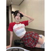 메탈 네이비 미니 가죽 핫 풍성한 포인트 플리츠스커트 혼방 코디 맥시