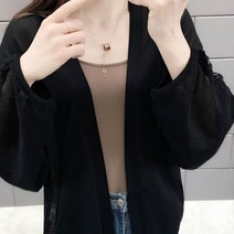 가바바 여성 가디건 팔라인이 트인게 포인트 가디건 G38980