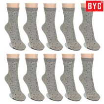 BYC 여자 3014 미끄럼방지양말 10켤레