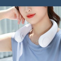 넥 밴드 선풍기 목걸이 선풍기 휴대용 미니 목 선푸기 삼성 넥밴드 샤오미 넥밴드 선풍기, 레토리그린