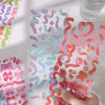 컨페티 스티커 포카 탑로더 꾸미기 탑꾸 다꾸 폴꾸, 4컨페티ST-그린