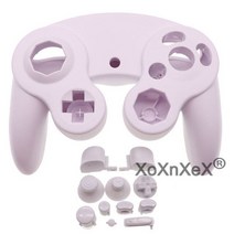 NGC 컨트롤러 교체용 전면 후면 셸 하우징 커버 케이스 ABXY L R Z Dpad 버튼 게임큐브 핸들, 한개옵션1, 09 N10