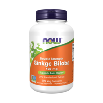 나우푸드 징코 빌로바 120mg 베지 캡슐 글루텐 프리 비건, 200개입, 1개