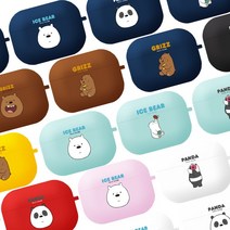 위베어베어스 에어팟 프로 젤리 케이스, 도너츠 아이스베어 네이비