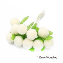 조화부쉬 부케 셀프웨딩 브라이덜샤워하이브리드 아이보리 꽃 체리 수술 열매 묶음 DIY 크리스마스 웨딩 케, 01 Style 3