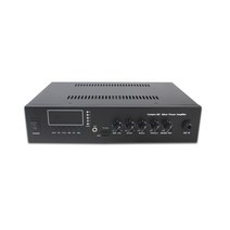 PA믹서 PA 시스템 120123 60W 100V 70V 라인 블루투스 및 USB 입력이 있는 공용 주소용 4 옴 믹서 앰프, 한개옵션0