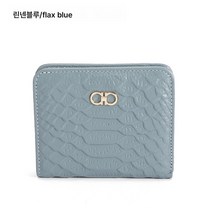 구미 뱀피 가죽 지갑 여성 반지갑 2단 슬림 멀티 카드 접이식 머니클립 지퍼 동전지갑