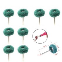 드러멜 드레멜 다용도조각기 미니 드릴 연마 브러시 2.35mm 생크 나일론 버핑 휠 Dremel 로타리 핸드 툴 액세서리 세트 녹 제거제 50 피스, 01 green_06 40pcs