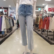 샤트렌 여름 청바지 엎 라인 배색 디자인 워싱으로 시원하고 스타일리쉬한 멋을 낸 데님 바지